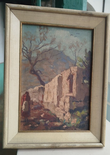 Quadro antico firmato rosario - quadro,