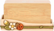 Orologio Digitale Con Fiori E Coccinella, Ceramica; Meccanismo Digitale; Case in