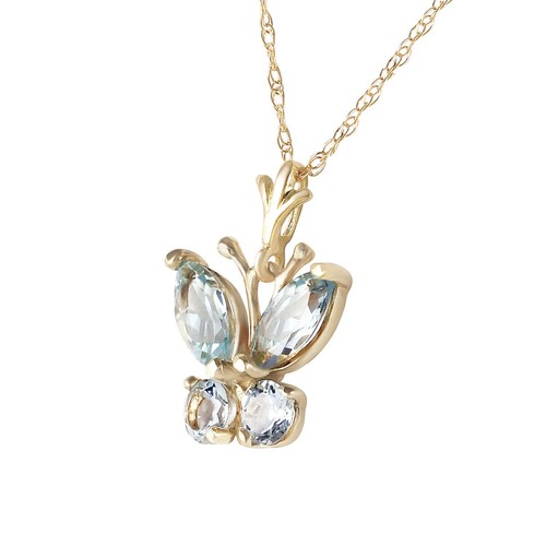 14k collana farfalla oro - collana,