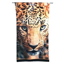 TELO MARE in spugna LEOPARDO misura grande cm. 90 X 170