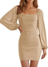 Vestito Donna Elegante Maniche