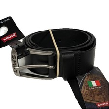 Cintura Levi’s Free in pelle nera da uomo misura 36” 90 cm nuova 