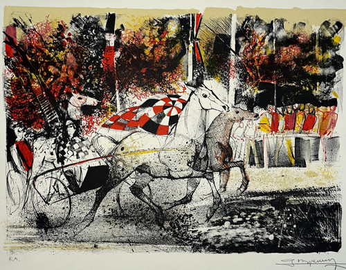 Claude gro jockey course - jockey,