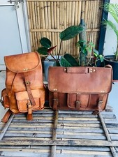 Borsa A Tracolla In Vera Pelle Per Laptop E Bibbia, Regalo Unico Per La Scuola