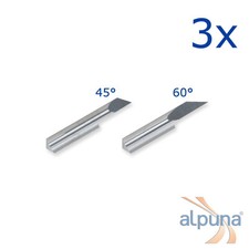 3 coltelli plotter per Ioline 45° - ALPUNA coltello di qualità 