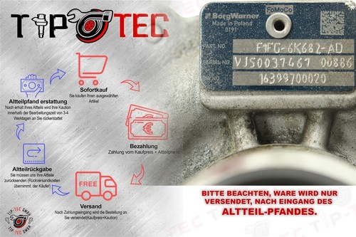 Turbocompressore f1fg 6k682 - turbocompressore, f1fg-6k682-ad