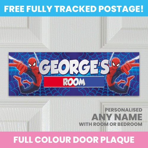 Targa insegna porta spiderman - porta,