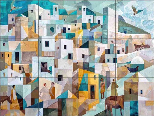 Villaggio piastrella - villaggio,