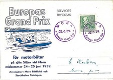 18911 - SVEZIA - STORIA POSTALE - Evento TIMBRO POSTALE & CARD Gran Premio Motoscafo