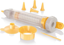 630536 Penna Decora Dolci Con Cinque Beccucci E Imbuto, Linea Delícia, Silicone 
