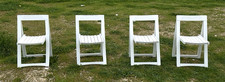 SET 4 Sedie pieghevoli stile