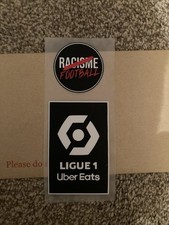 Distintivo patch taglia giocatore Ligue 1 Uber Eats Champions + CALCIO ANTIRAZZISMO
