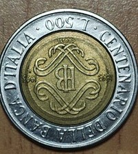 MONETA 500 LIRE PER CENTENARIO