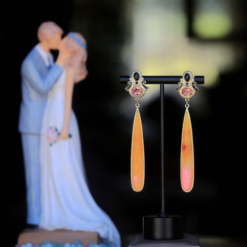 Orecchini clip dorati - orecchini,