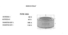 Filtro aria air filter - aria,