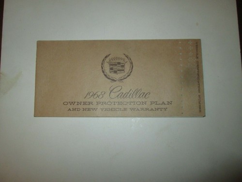 1968 cadillac owner protection - cadillac,