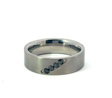 Anello In Titanio Da Uomo Con