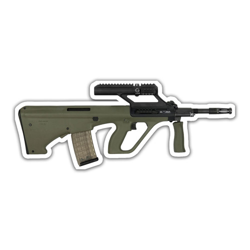 Steyr aug adesivo - adesivo, pollici