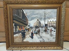 DIPINTO A OLIO SU TAVOLA DI FRANCESCO TAMMARO AUTENTICO ARTE NAPOLETANA NAPOLI