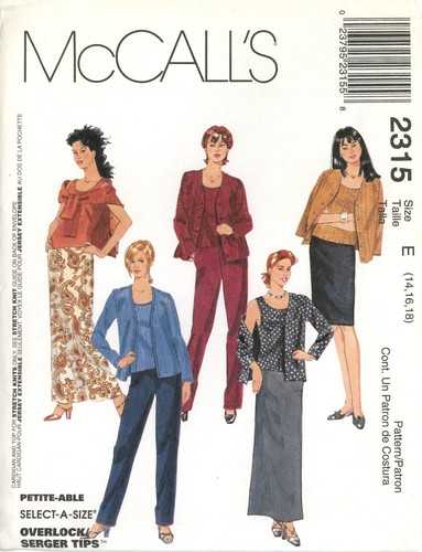 Mccall 2315 twin - mccall's, set