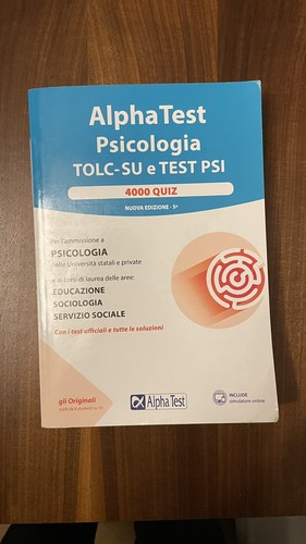 Alpha test psicologia - test,