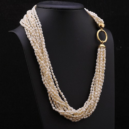 Collana multifilo perle - collana, di