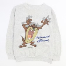 Felpa girocollo vintage Howard Bisons Taz Looney Tunes taglia XL