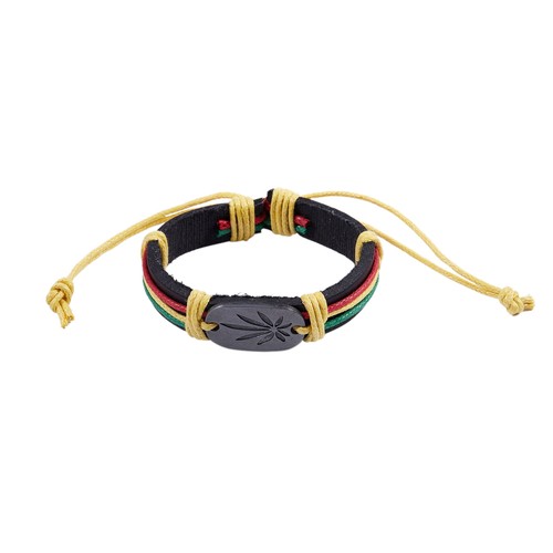 Bracelet rasta jamaique - rasta, cuir