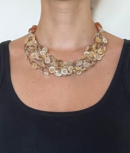 Collana bottoni in - collana,