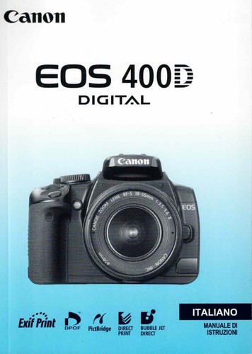 Canon eos 400d manuale - eos, d'uso