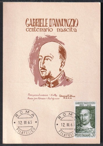 92736 cartolina gabriele d - 92736/7,