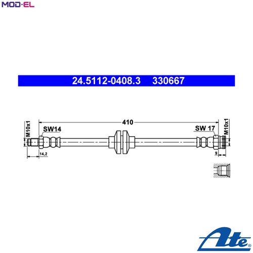 Tubo freno 5112 0408 - tubo,