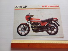 Kawasaki Z 750 GP (GPz) 1982 depliant ITALIANO originale