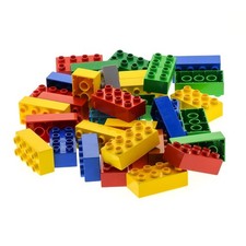 35 pezzi mattoncini da costruzione LEGO DUPLO circa 0,5 kg 2x4x1 3011 8 kg colorati misti