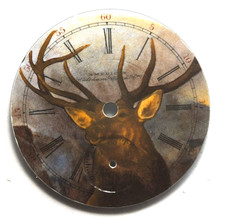 Waltham 18 Misura 6 Punto Alce Toro Cervo Colore Tasca Orologio Porcellana Dial