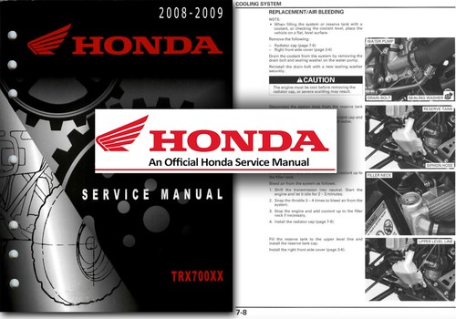 Honda trx700xx manuale - manuale, di