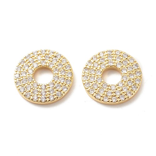 10x brass micro pave cubic - brass,