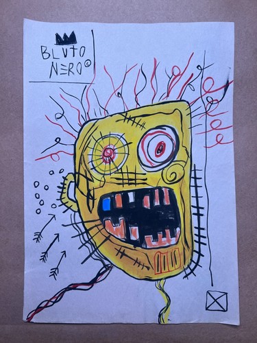 Jean michel basquiat disegno - jean-michel,