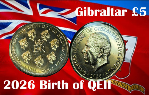 Moneta gibilterra sterline - gibilterra, £5