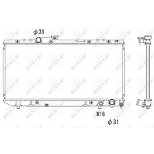Radiatore motore NRF per