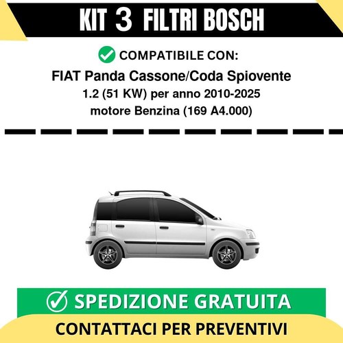 Kit filtri bosch fiat - bosch, panda