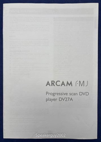 Manuale lettore dvd originale - manuale,