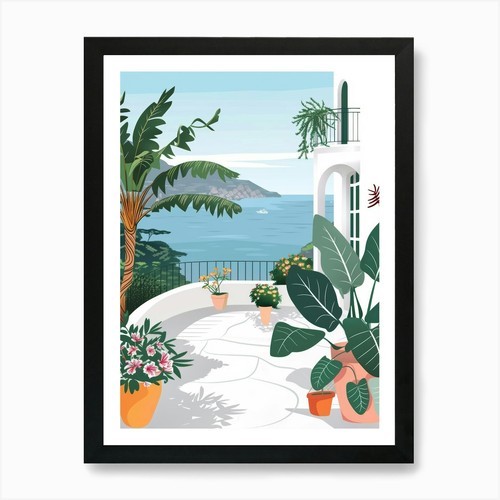 Stampa artistica vista mare - stampa,