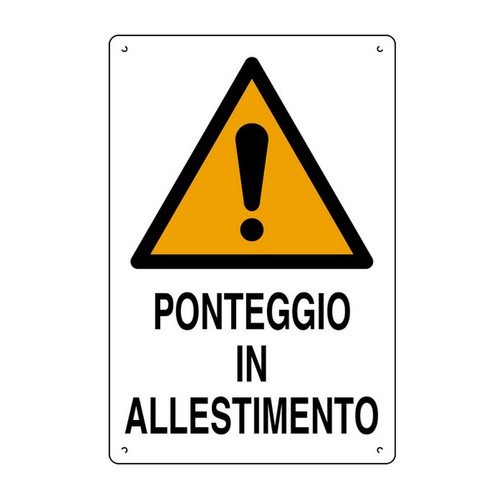 Cartello polionda ponteggio - cartello,