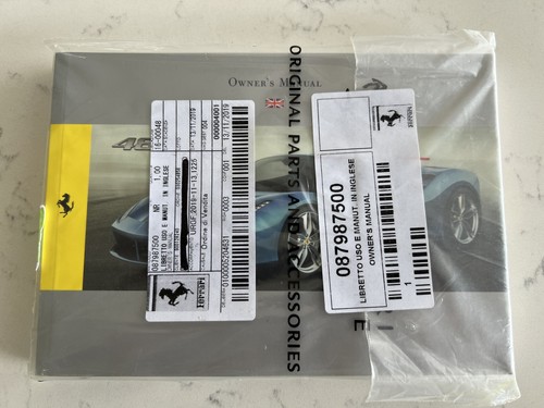 Manuale uso ferrari 488 - d'uso,
