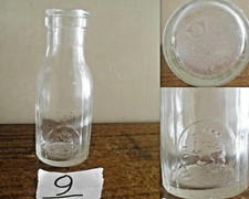ANTICA VECCHIA BOTTIGLIA VETRO LATTE QUARTO DI LITRO LATTERIA V.S.P REPUBBLICA  