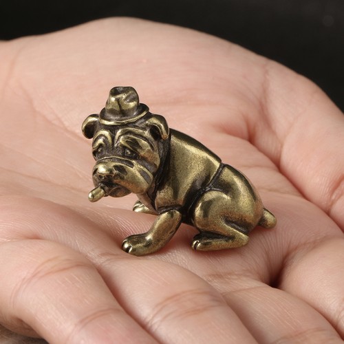 Statua ornamento ottone sigaro