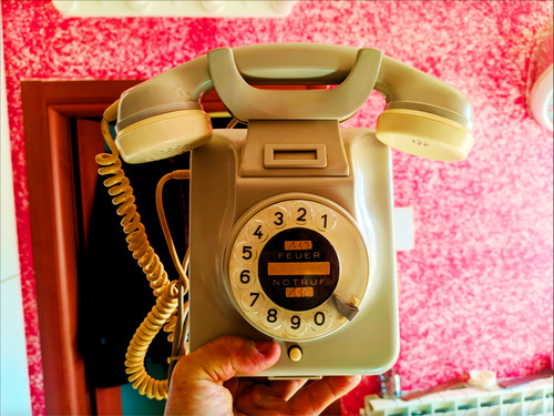Telefono antico bachelite - antico,