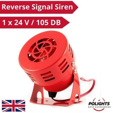 Allarme retromarcia avvertimento sirena metallo rosso 24V per Iveco Ford...