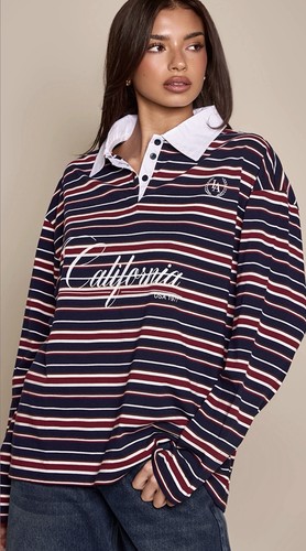 Polo rugby california righe - rugby,